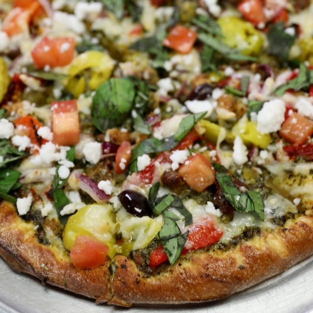 Pesto Mediterranean Pizza (12").