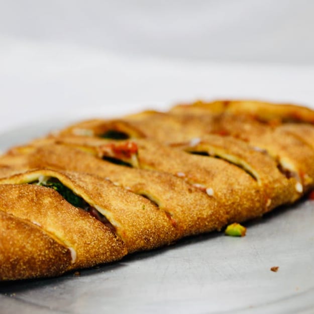 Loaded Meat Calzone.